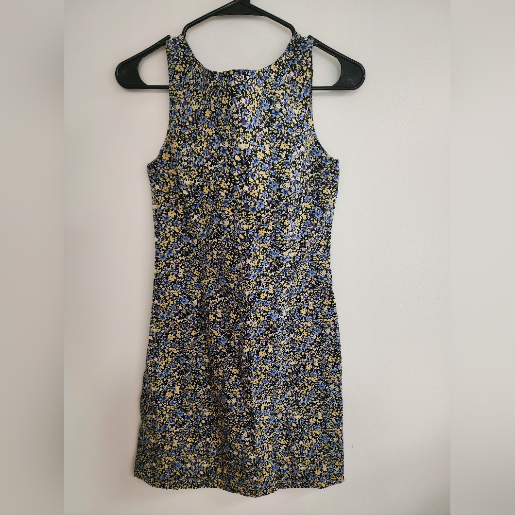 Vintage Express World Brand Floral Sleeveless Dress